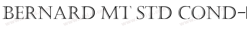Bernard MT Std Cond字体转换